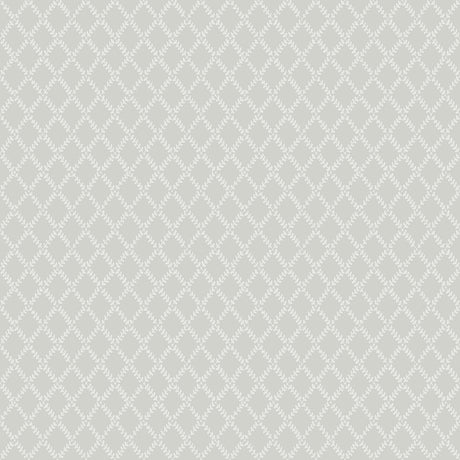 Trevor Grey Leaf Trellis Wallpaper by A-Street Prints - MD34005