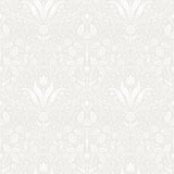 Mara Light Grey Tulip Ogee Wallpaper with Scandinavian Botanical Pattern - A-Street Prints 4143-34007