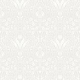 Mara Light Grey Tulip Ogee Wallpaper by A-Street Prints - MD34007