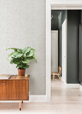 Lindlöv Grey Leafy Climbing Vines Botanical Scandinavian Non Woven Unpasted Washable Strippable Wallpaper by A-Street Prints - MD34016