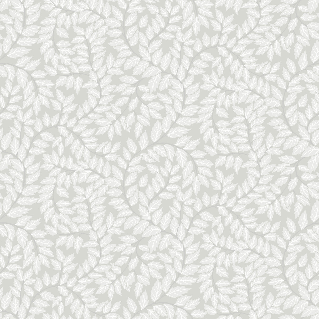 Lindlöv Grey Leafy Vines Wallpaper by A-Street Prints - MD34016