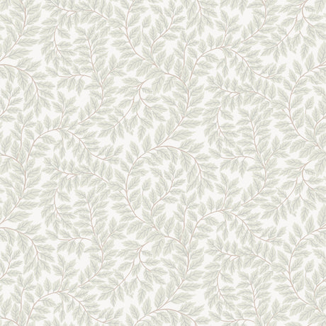 Lindlöv Light Grey Leafy Vines Wallpaper by A-Street Prints - MD34017