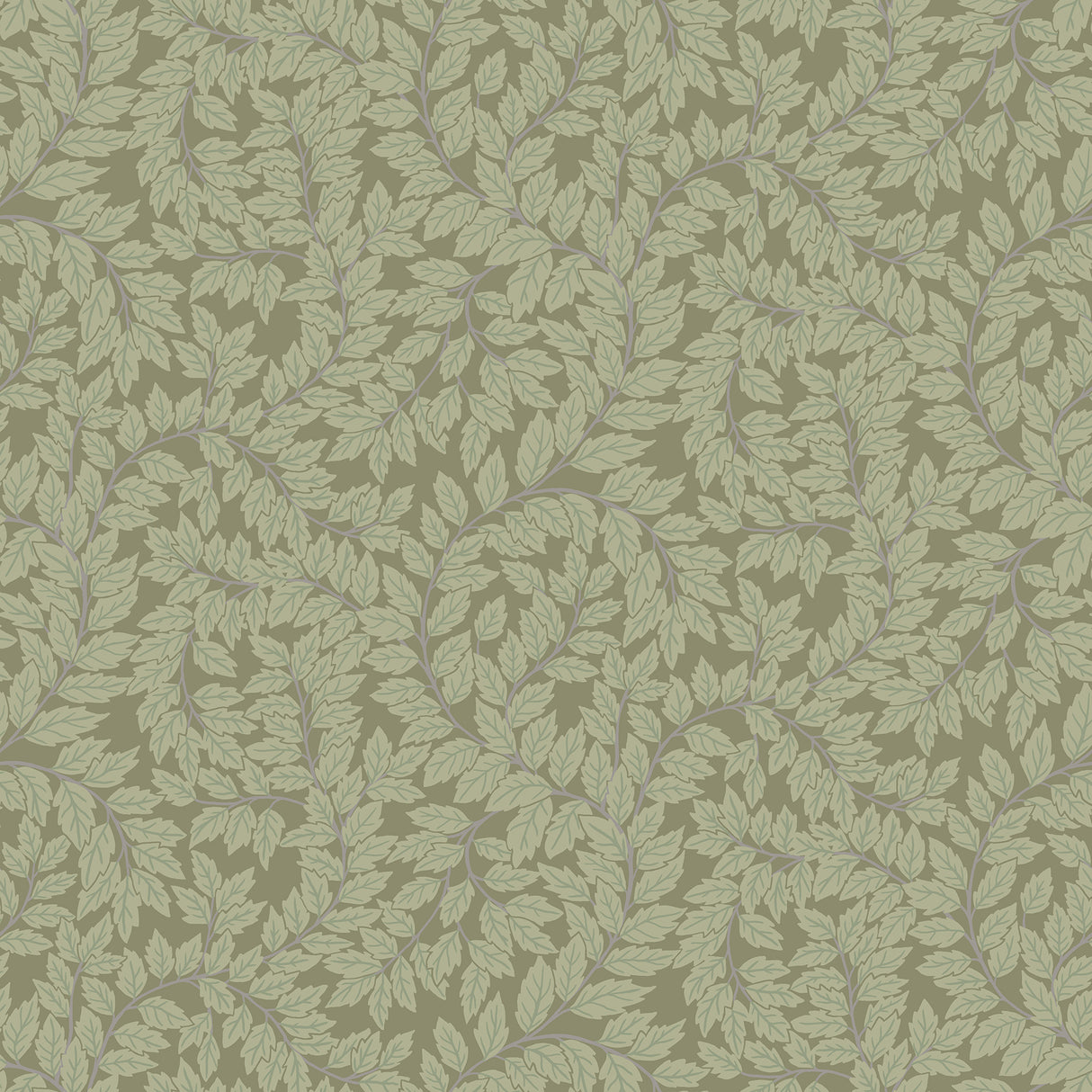 Lindlöv Moss Leafy Vines Wallpaper by A-Street Prints - MD34020