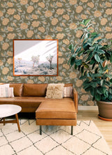 Bernadina Moss Rosebush Wallpaper with Botanical Flowers & Bohemian Style - A-Street Prints 4143-34024