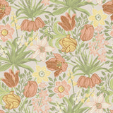 Cecilia Chartreuse Tulip and Daffodil Wallpaper with Botanical Whimsical Floral Pattern - A-Street Prints 4143-34028