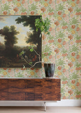 Cecilia Chartreuse Tulip and Daffodil Wallpaper with Botanical Whimsical Floral Pattern - A-Street Prints 4143-34028