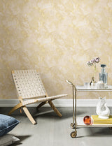 Grandin Pearl Marbled Wallpaper with Glam Abstract Stone Pattern, Raised Ink - Advantage 4144-9101