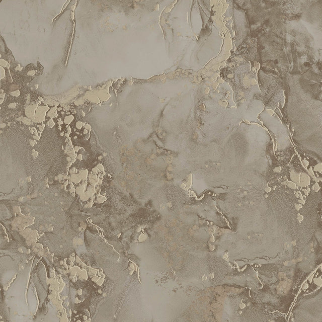 Grandin Grey Marbled Wallpaper with Pearlescent Stone Abstract Glam Style - Advantage 4144-9103