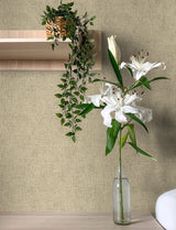 Buxton Brown Faux Weave Wallpaper with Metallic Textured Fabric Weave - Advantage 4144-9121