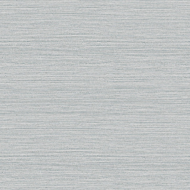 Hazen Grey Shimmer Stripe Wallpaper with Faux Grasscloth Texture - Advantage 4144-9131