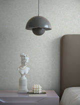 Beloit Light Grey Shimmer Linen Wallpaper with Metallic Textured Fabric Pattern - Advantage 4144-9144