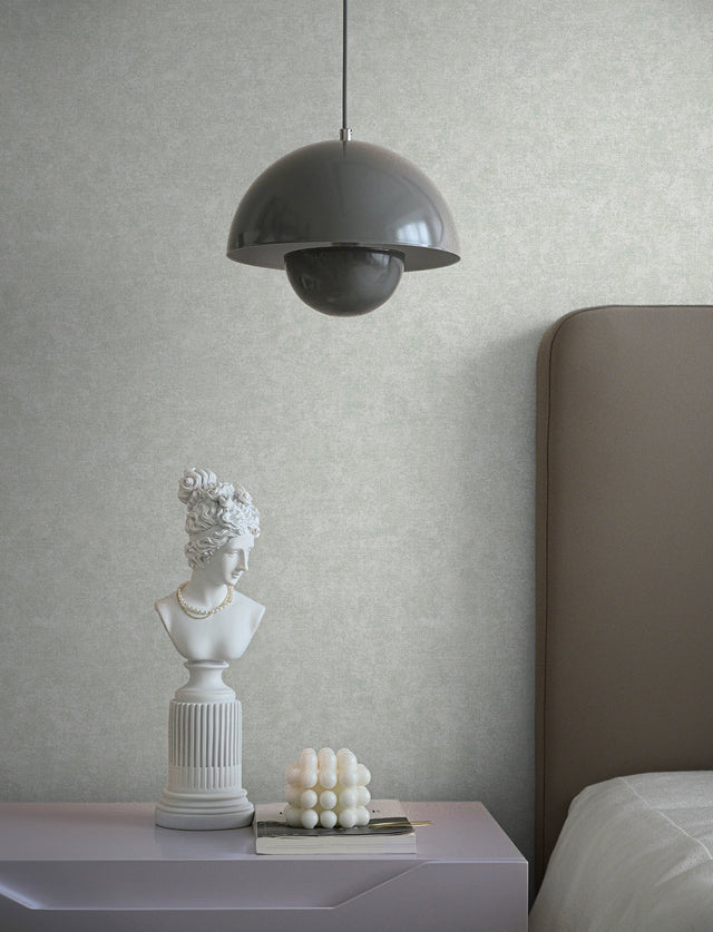 Beloit Light Grey Shimmer Linen Wallpaper with Metallic Textured Fabric Pattern - Advantage 4144-9144