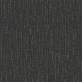 Sanburn Black Metallic Linen Wallpaper with Faux Fabric Texture - Advantage 4144-9148