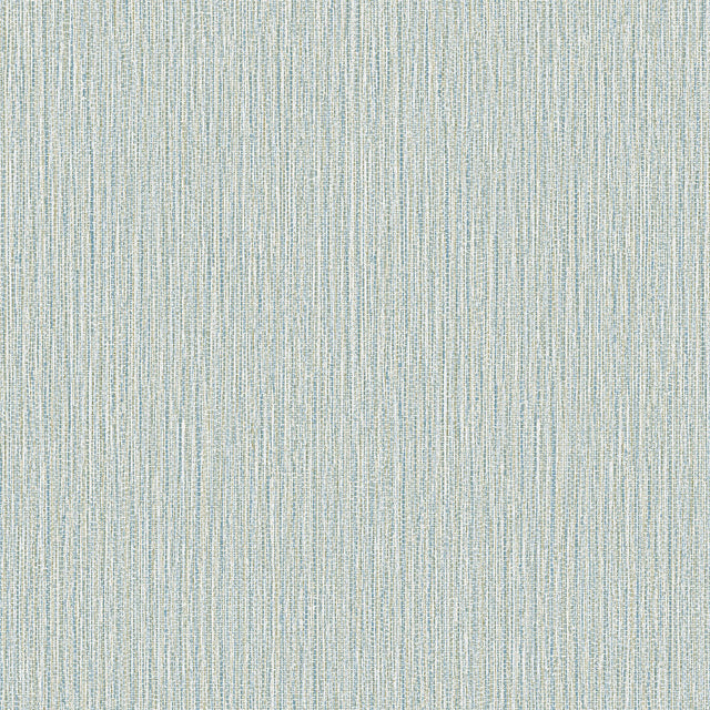 Bowman Light Blue Faux Linen Wallpaper with Metallic Textured Fabric Look - Advantage 4144-9153