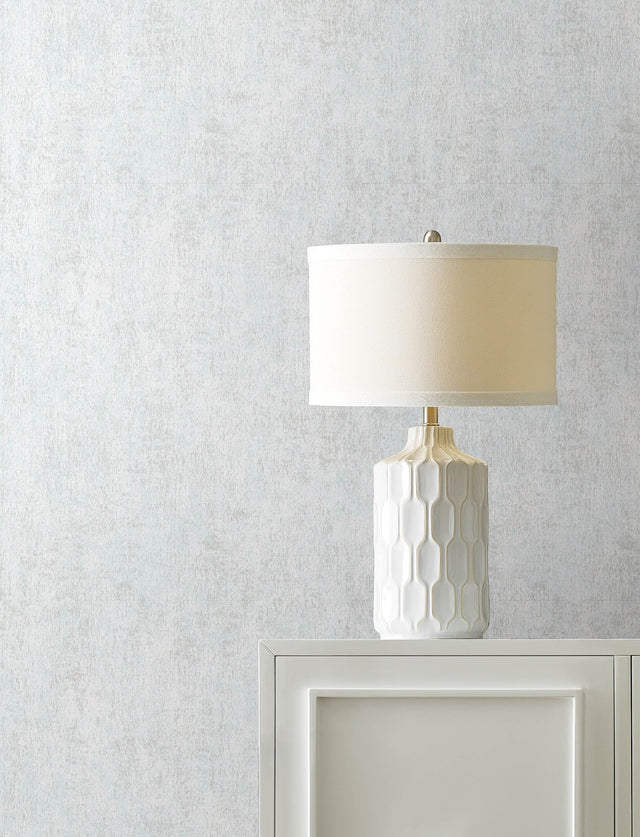Edmore Silver Faux Suede Wallpaper with Fabric Texture - Advantage 4144-9168