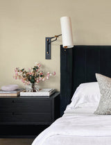 Eagen Neutral Linen Weave Wallpaper with Metallic Textured Fabric Pattern - Brewster 4144-9173