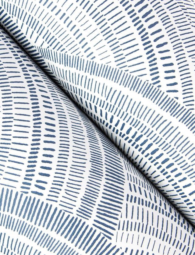 Encircle Indigo Geometric Wallpaper with Bohemian Graphics Pattern - A-Street Prints 4146-27200