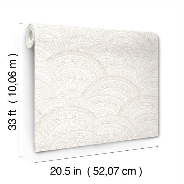 Encircle Dove Geometric Wallpaper with Bohemian Graphics Pattern - A-Street Prints 4146-27201