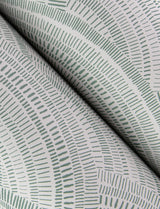 Encircle Sea Green Geometric Wallpaper with Bohemian Graphic Arch Motif - Brewster 4146-27202