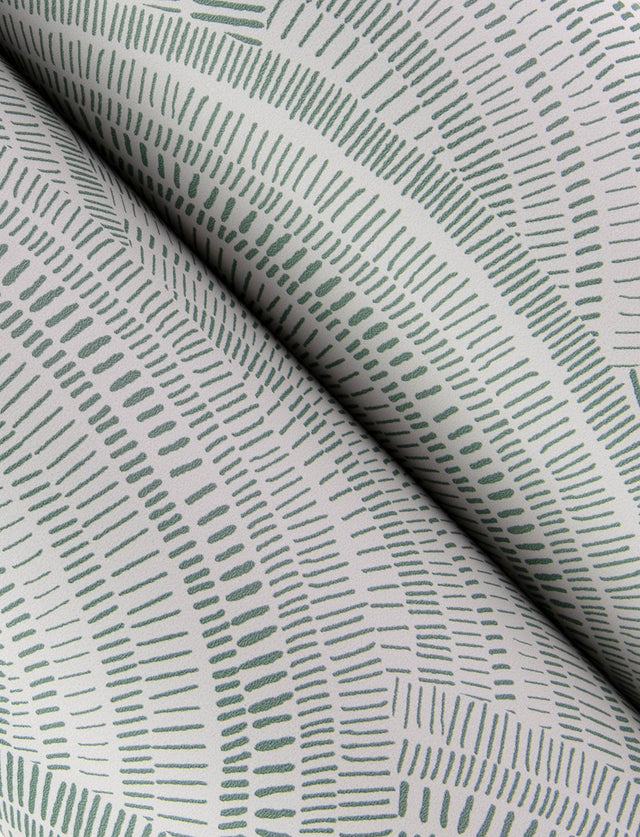 Encircle Sea Green Geometric Wallpaper with Bohemian Graphic Arch Motif - Brewster 4146-27202