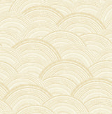 Encircle Yellow Geometric Wallpaper with Bohemian Graphics Pattern - Brewster 4146-27204
