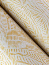 Encircle Yellow Geometric Wallpaper with Bohemian Graphics Pattern - Brewster 4146-27204