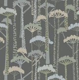 Unify Aqua Forest Wallpaper with Botanical Trees Motif, Bohemian Style - A-Street Prints 4146-27206