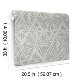 Urbane Grey Diamonds Wallpaper with Geometric Bohemian Motif - A-Street Prints 4146-27210