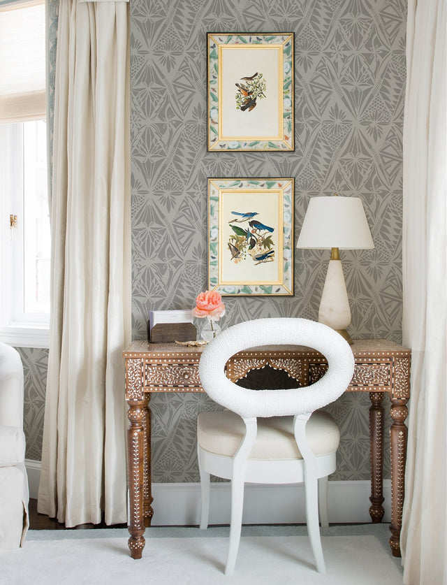 Urbane Grey Diamonds Wallpaper with Geometric Bohemian Motif - A-Street Prints 4146-27210