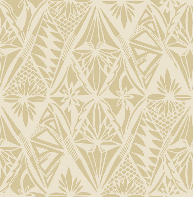Urbane Yellow Diamonds Wallpaper with Bohemian Geometric Motif - A?Street Prints 4146-27211