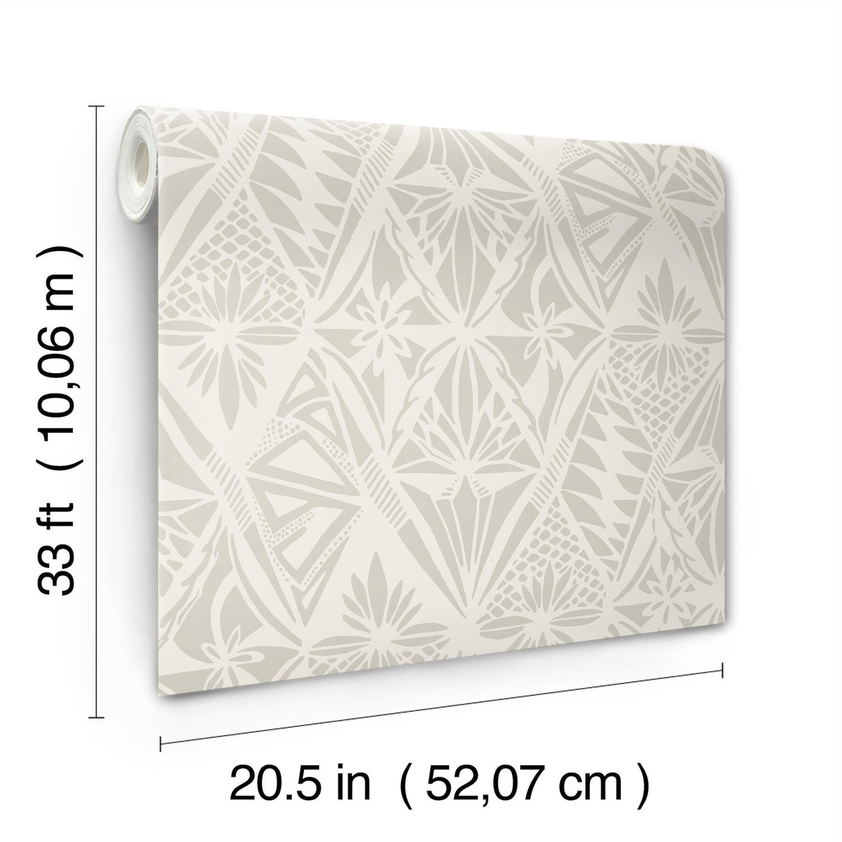 Urbane Light Grey Diamonds Wallpaper with Global Geometric Motif - Brewster 4146-27212
