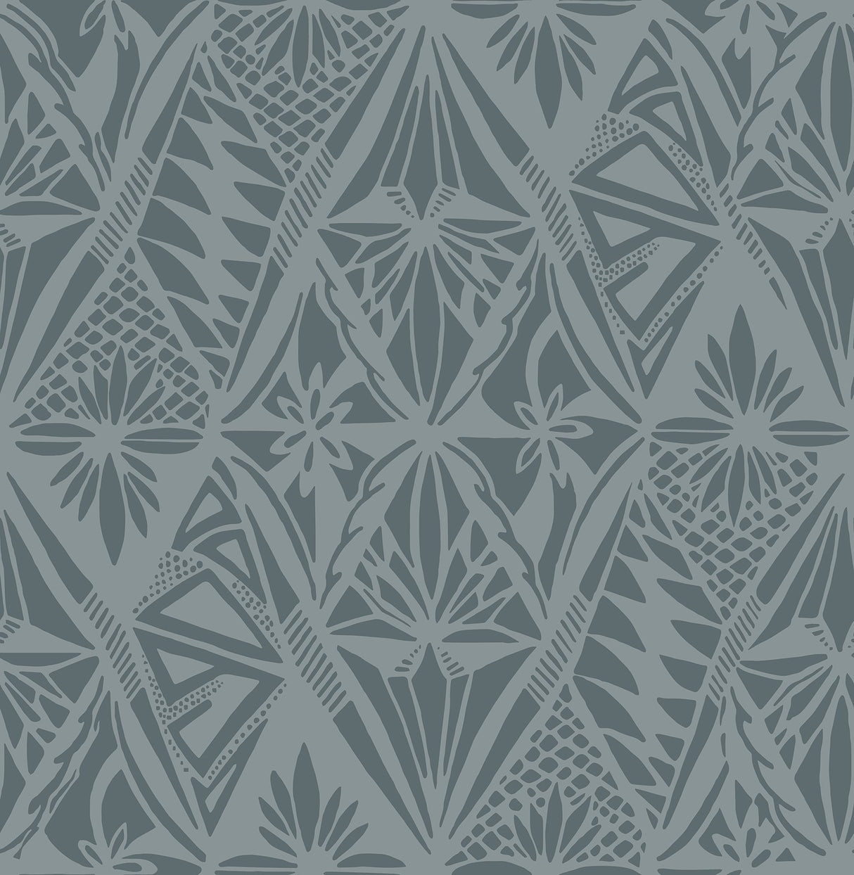 Urbane Denim Diamonds Wallpaper with Global Geometric Motif - A-Street Prints 4146-27213