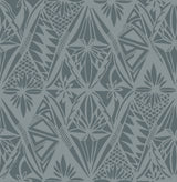 Urbane Denim Diamonds Wallpaper with Global Geometric Motif - A-Street Prints 4146-27213