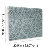 Urbane Denim Diamonds Wallpaper with Global Geometric Motif - A-Street Prints 4146-27213