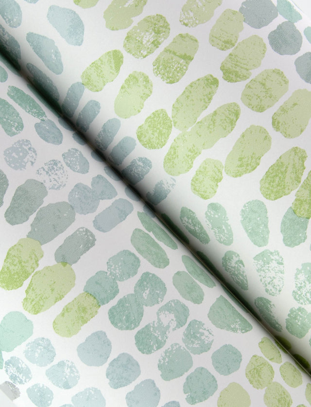 Wanderer Aquamarine Mosaic Wallpaper with Geometric Bohemian Motif - A?Street Prints 4146-27214