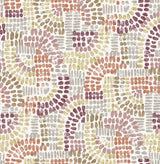 Wanderer Multicolor Mosaic Wallpaper with Bohemian Geometric Pattern - A-Street Prints 4146-27216