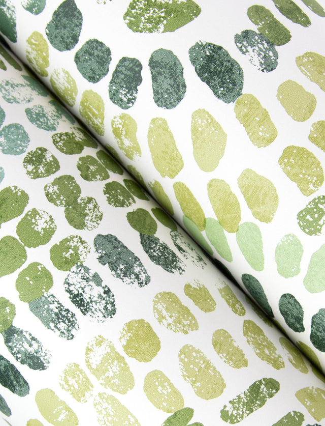 Wanderer Evergreen Mosaic Wallpaper with Bohemian Geometric Pattern - A-Street Prints 4146-27217