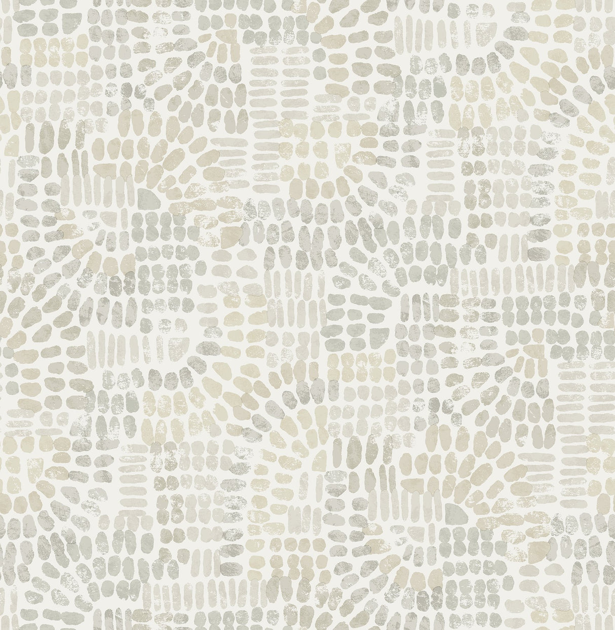 Wanderer Dove Mosaic Wallpaper with Geometric Bohemian Pattern - Brewster 4146-27218