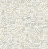 Wanderer Dove Mosaic Wallpaper with Geometric Bohemian Pattern - Brewster 4146-27218