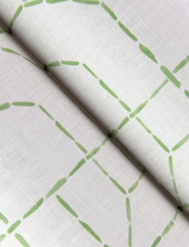 Integrity Light Green Arched Outlines Wallpaper with Modern Geometric Pattern - Brewster 4146-27220
