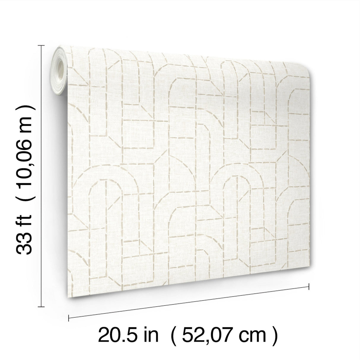 Integrity Dove Arched Outlines Wallpaper with Raised Ink Modern Geometric Pattern - A-Street Prints 4146-27221