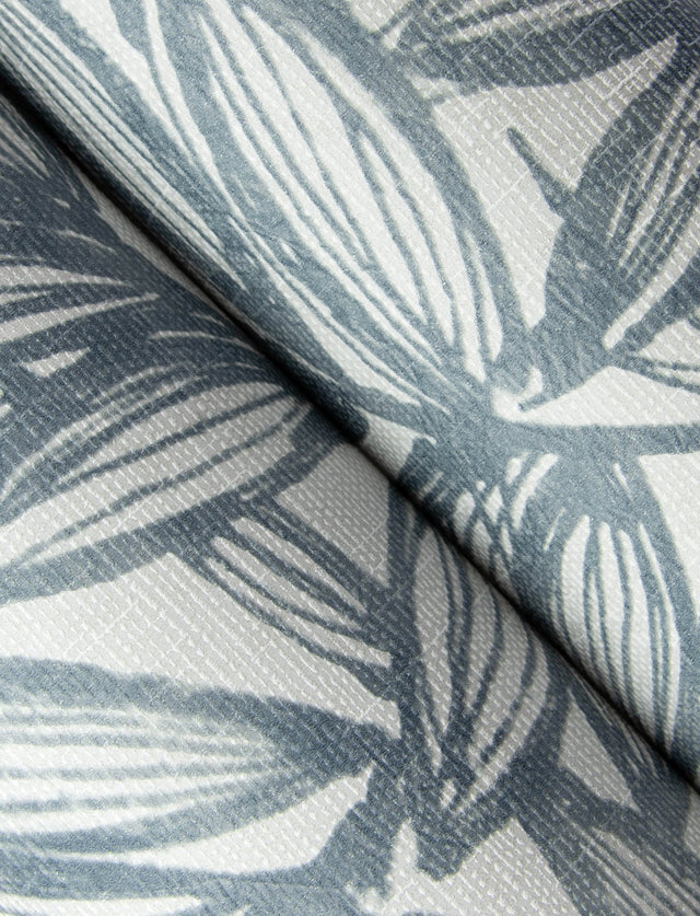 Rhythmic Denim Leaf Wallpaper with Botanical Leaves Motif, Farmhouse Style - A-Street Prints 4146-27230