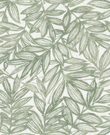 Rhythmic Sage Leaf Wallpaper with Farmhouse Botanical Leaves Pattern - A-Street Prints 4146-27231