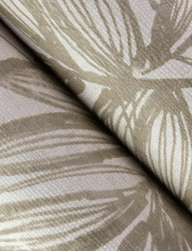 Rhythmic Taupe Leaf Wallpaper with Raised Ink Textured Botanical Leaves - A-Street Prints 4146-27233