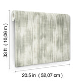 Marvel Green Ripple Wallpaper with Fabric Textures Graphic Pattern, Modern Style - 4146-27241