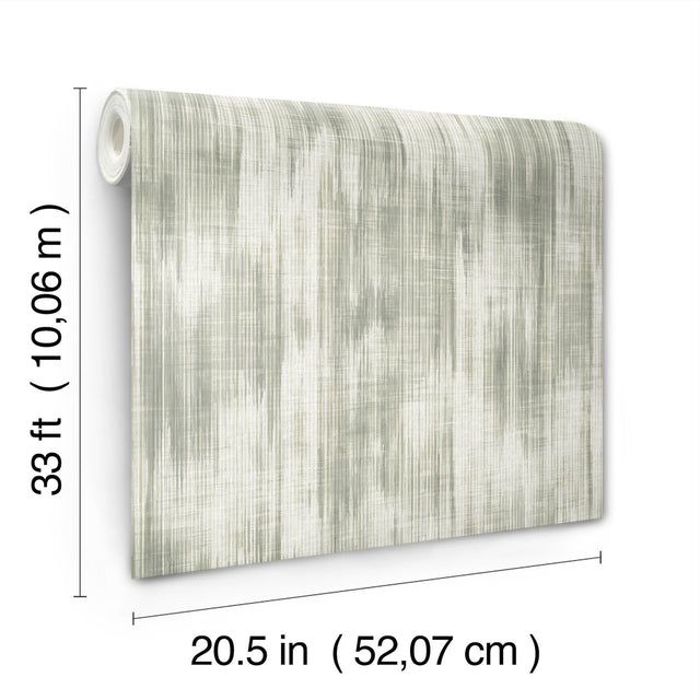 Marvel Green Ripple Wallpaper with Fabric Textures Graphic Pattern, Modern Style - 4146-27241
