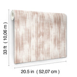 Marvel Light Pink Ripple Wallpaper with Textured Fabric-Inspired Graphic Pattern - A-Street Prints 4146-27242