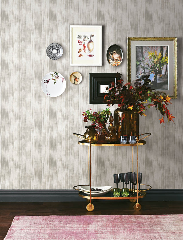 Marvel Grey Ripple Wallpaper with Modern Graphic Fabric Texture - A-Street Prints 4146-27243
