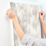 Marvel Grey Ripple Wallpaper with Modern Graphic Fabric Texture - A-Street Prints 4146-27243