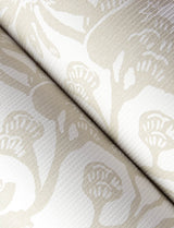 Jacaranda Taupe Tropical Trail Textured Wallpaper with Bohemian Animal Motif - A-Street Prints 4146-27246